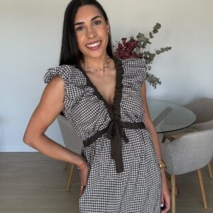 Vestido lacito vichy