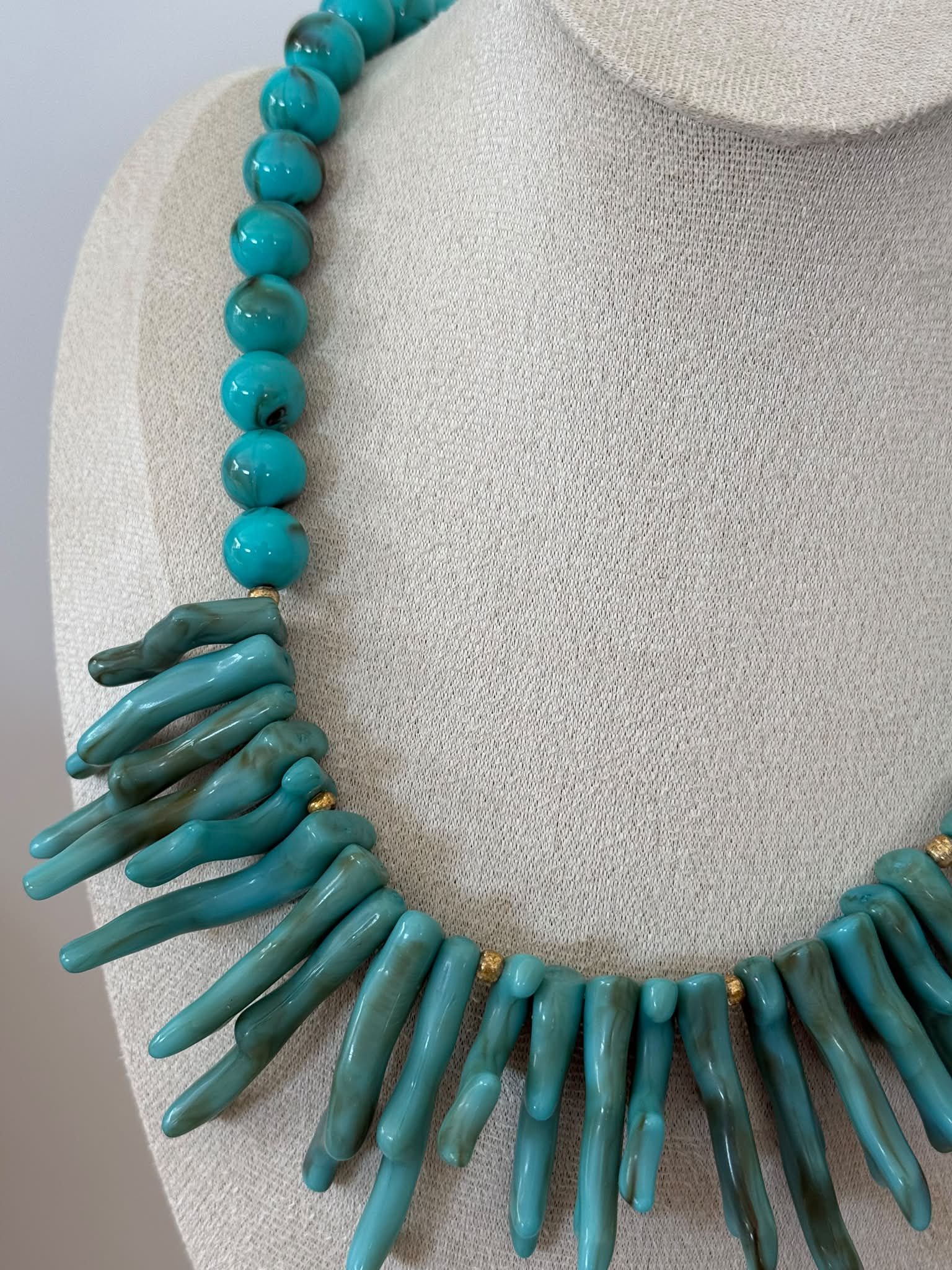 Collar corales turquesa - Imagen 3