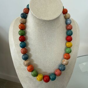 Collar círculos multicolor