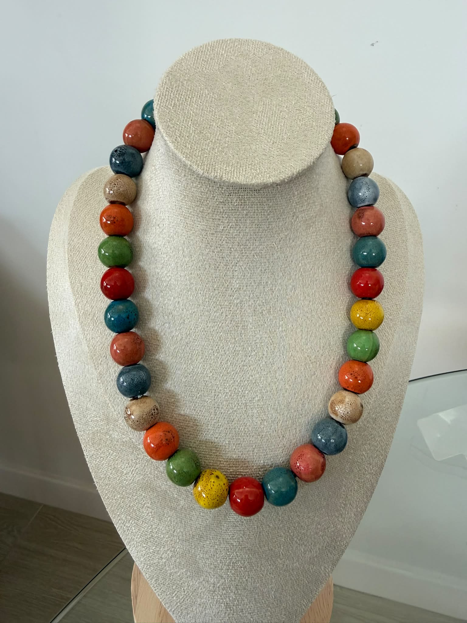 Collar círculos multicolor