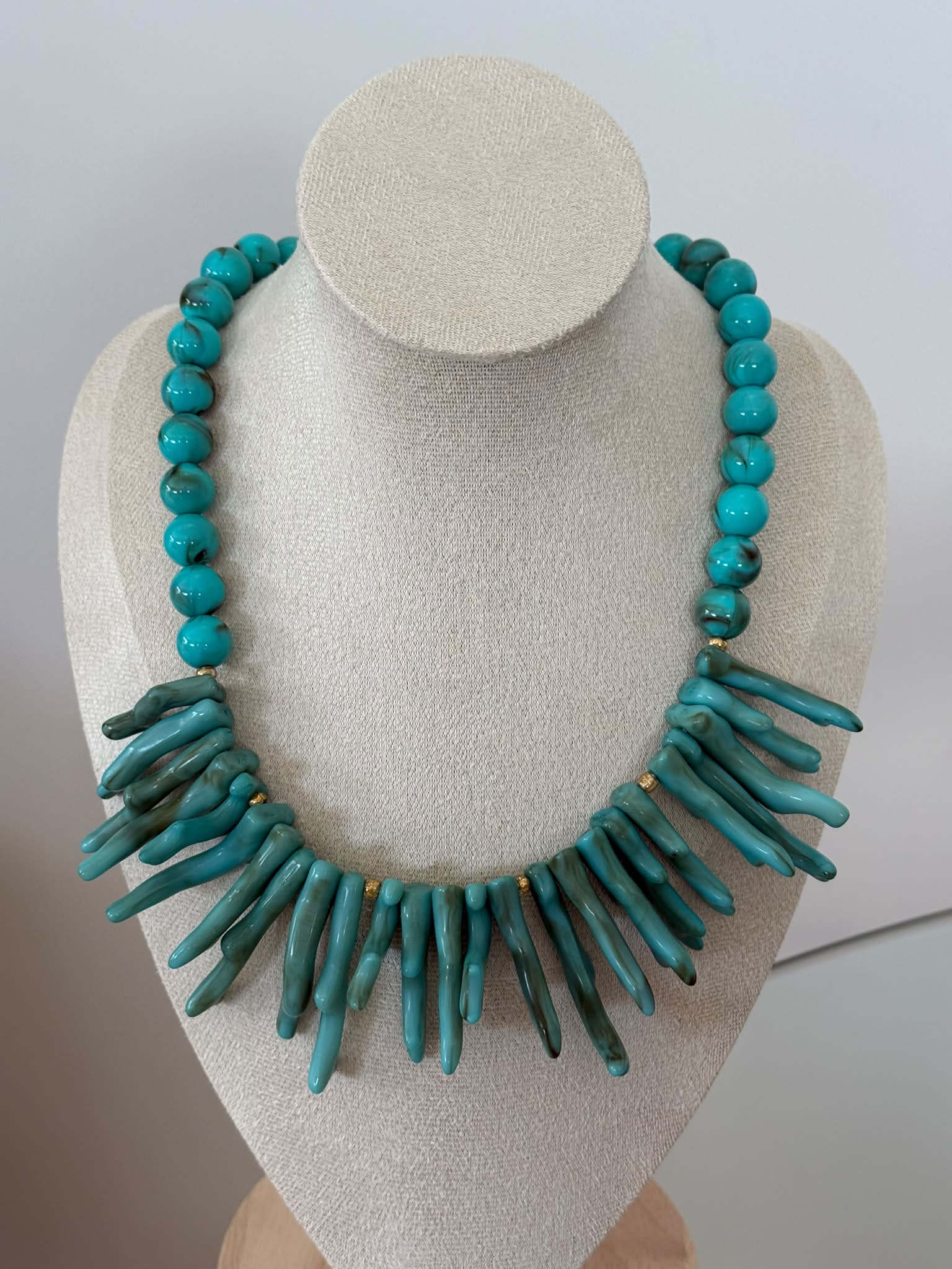 Collar corales turquesa - Imagen 2