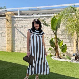 Vestido cuello bobo